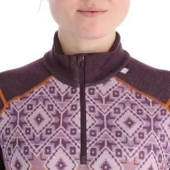 Helly Hansen, Lifa Merino 1/2 Zip Thermal Shirt Women Amethyst Star Pixel Purple -Ski Online Store helly hansen lifa merino 1 2 zip fa thermoshirt dames amethyst 22helly101v2 BI 05