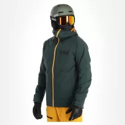 Helly Hansen, Powderface Ski Jacket Men Darkest Spruce Green -Ski Online Store helly hansen powderface aa jas gevoerd heren darkest spruce groen 22helly112v2 BI 04