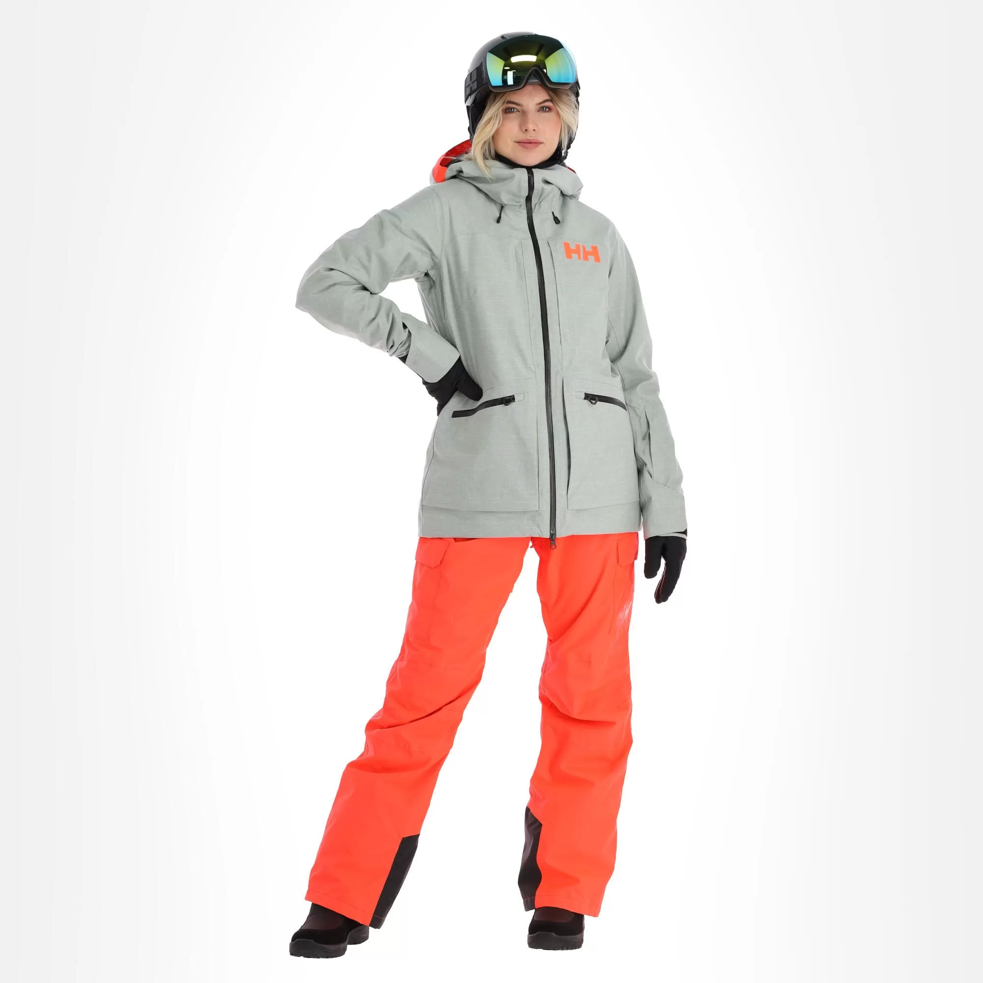 Helly Hansen, Powderqueen 3.0 Ski Jacket Women Jade 2.0 Melange Green 3 Helly Hansen, Powderqueen 3.0 Ski Jacket Women Jade 2.0 Melange Green