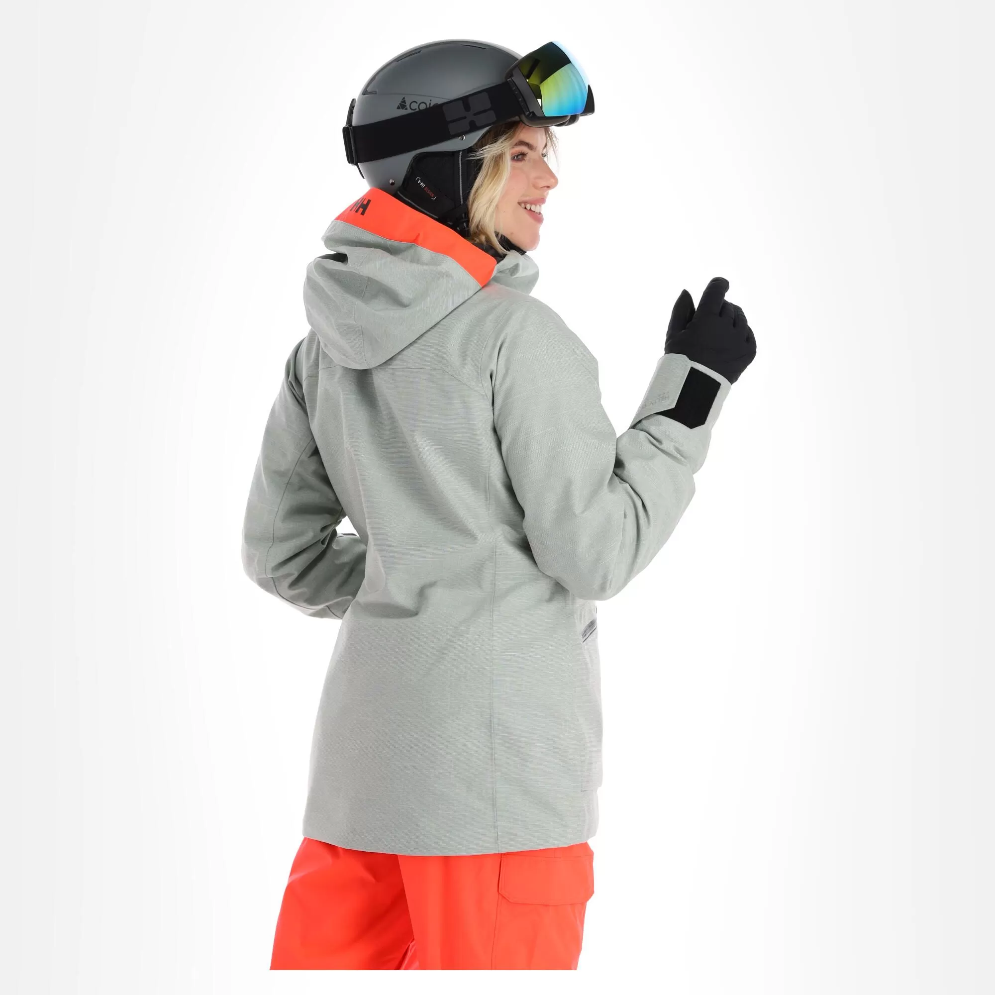 Helly Hansen, Powderqueen 3.0 Ski Jacket Women Jade 2.0 Melange Green 5 Helly Hansen, Powderqueen 3.0 Ski Jacket Women Jade 2.0 Melange Green - Image 3