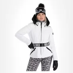 High Society, Jacy Ski Jacket Women White -Ski Online Store high society down jacket aa jas gevoerd dames wit 22highs104v1 BI 04