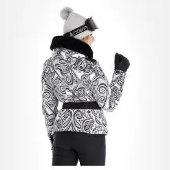 High Society, Elea Ski Jacket Women Paisley Print Black 9 High Society, Elea Ski Jacket Women Paisley Print Black -Ski Online Store high society ski jacket aa jas gevoerd dames paisley print zwart 22highs106v2 BI 03