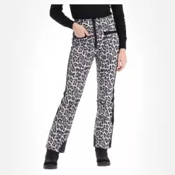 High Society, Tara Softshell Ski Pants Women Leopard Print Beige -Ski Online Store high society softshell pants bc skibroek softshell dames leopard 22highs105v1 BI 04
