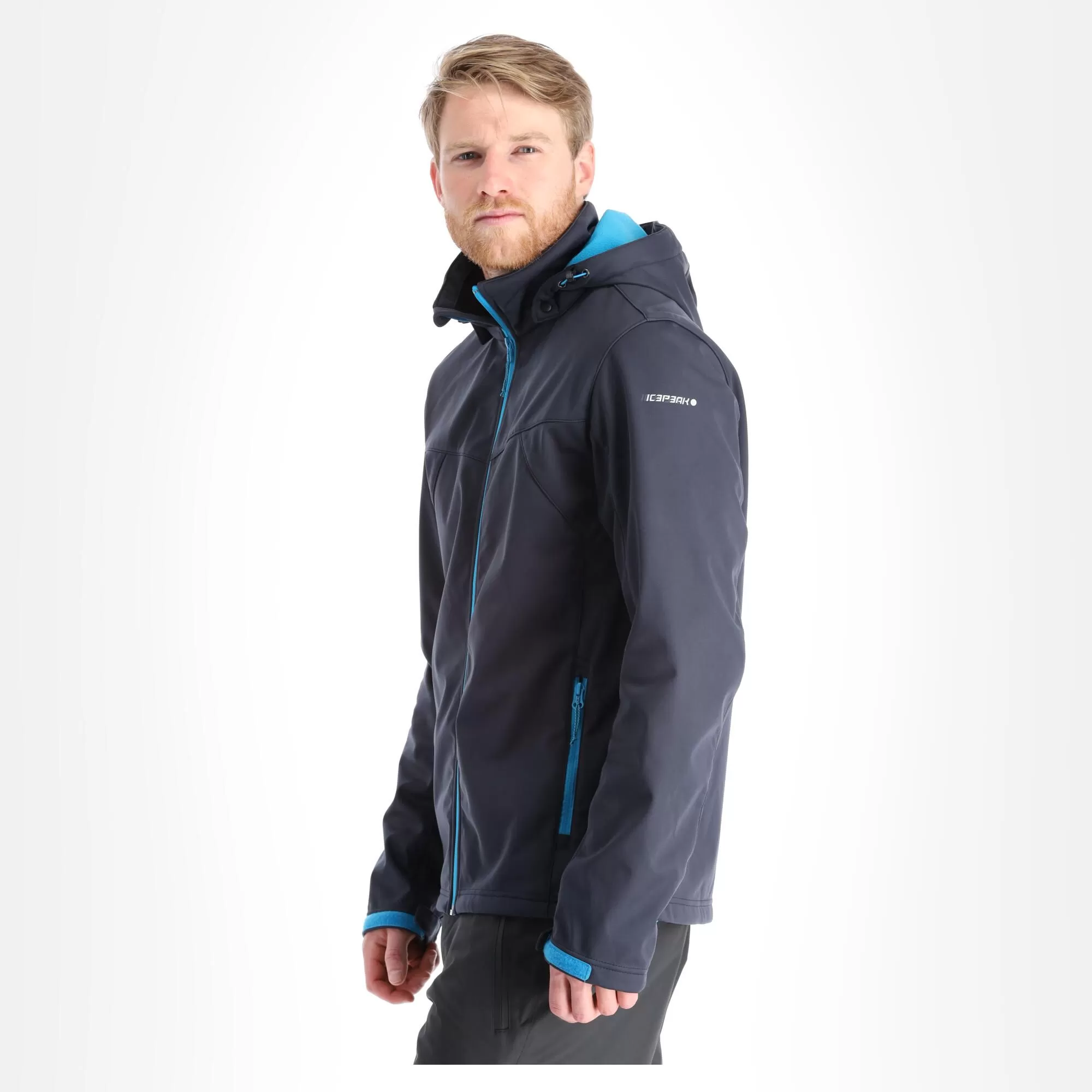 Icepeak, Biggs Softshell Ski Jacket Men Dark Blue 6 Icepeak, Biggs Softshell Ski Jacket Men Dark Blue - Image 4
