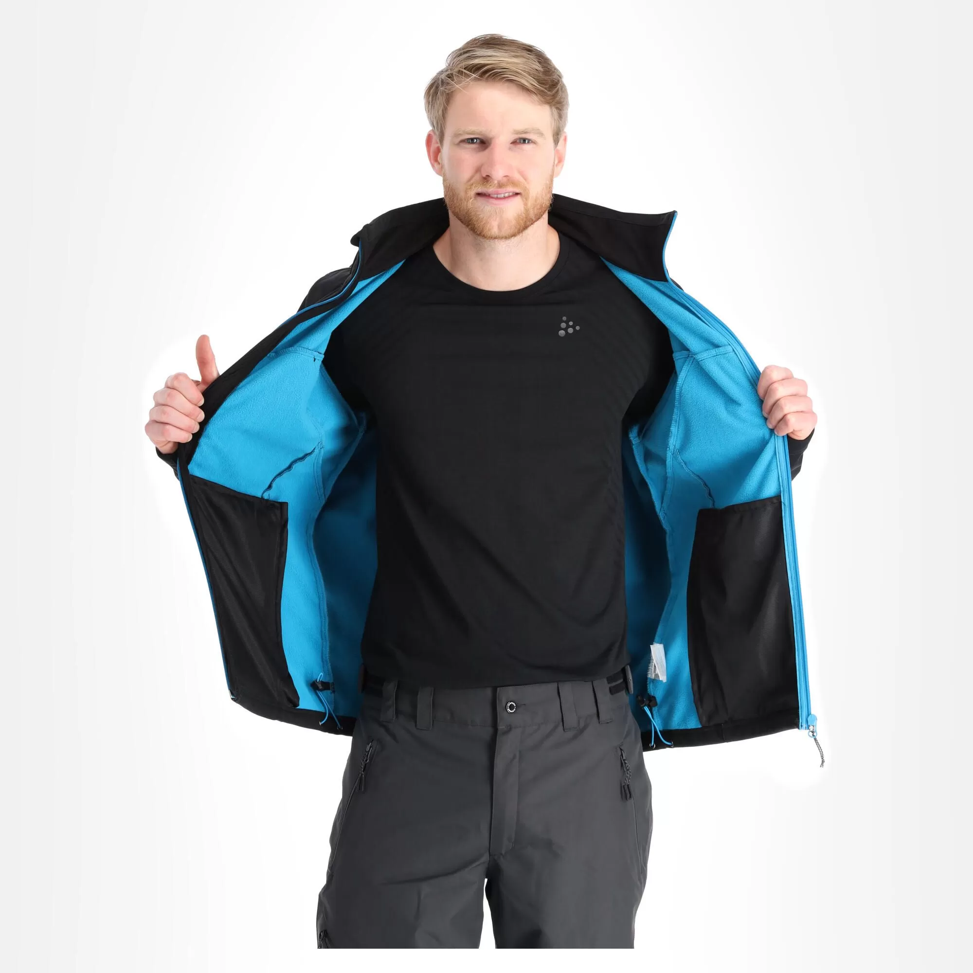 Icepeak, Biggs Softshell Ski Jacket Men Black 7 Icepeak, Biggs Softshell Ski Jacket Men Black - Image 5