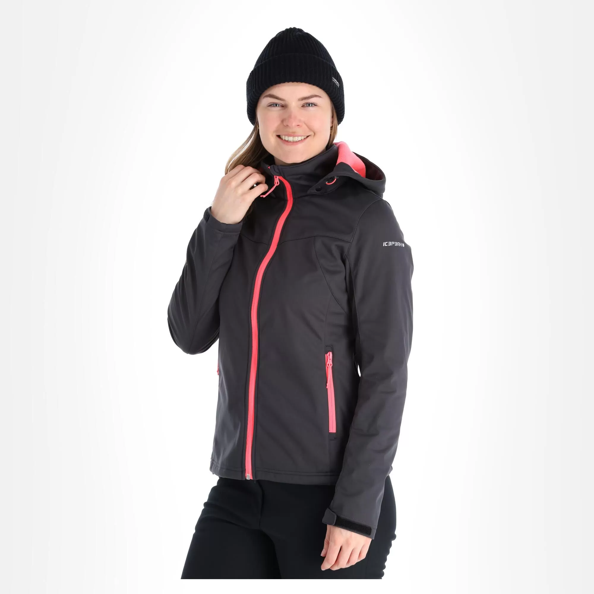 Icepeak, Boise Softshell Ski Jacket Women Grey 4 Icepeak, Boise Softshell Ski Jacket Women Grey - Image 2