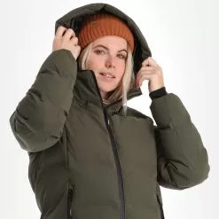 Icepeak, Brilon Winter Jacket Women Dark Olive Green -Ski Online Store icepeak brilon ae winterjas dames dark olive groen 22icepe196v2 BI 05
