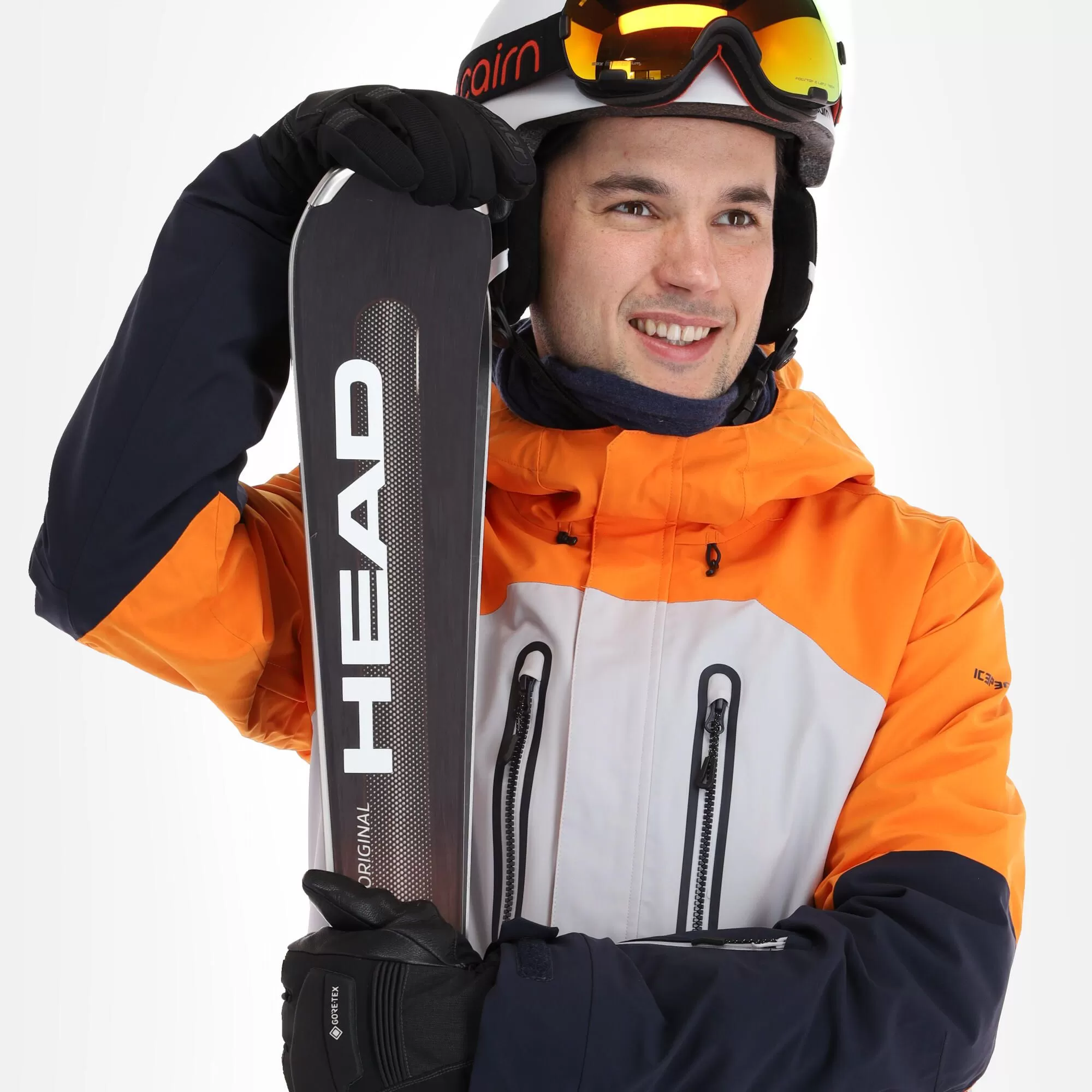 Icepeak, Carbon Ski Jacket Men Dark Orange 7 Icepeak, Carbon Ski Jacket Men Dark Orange - Image 5