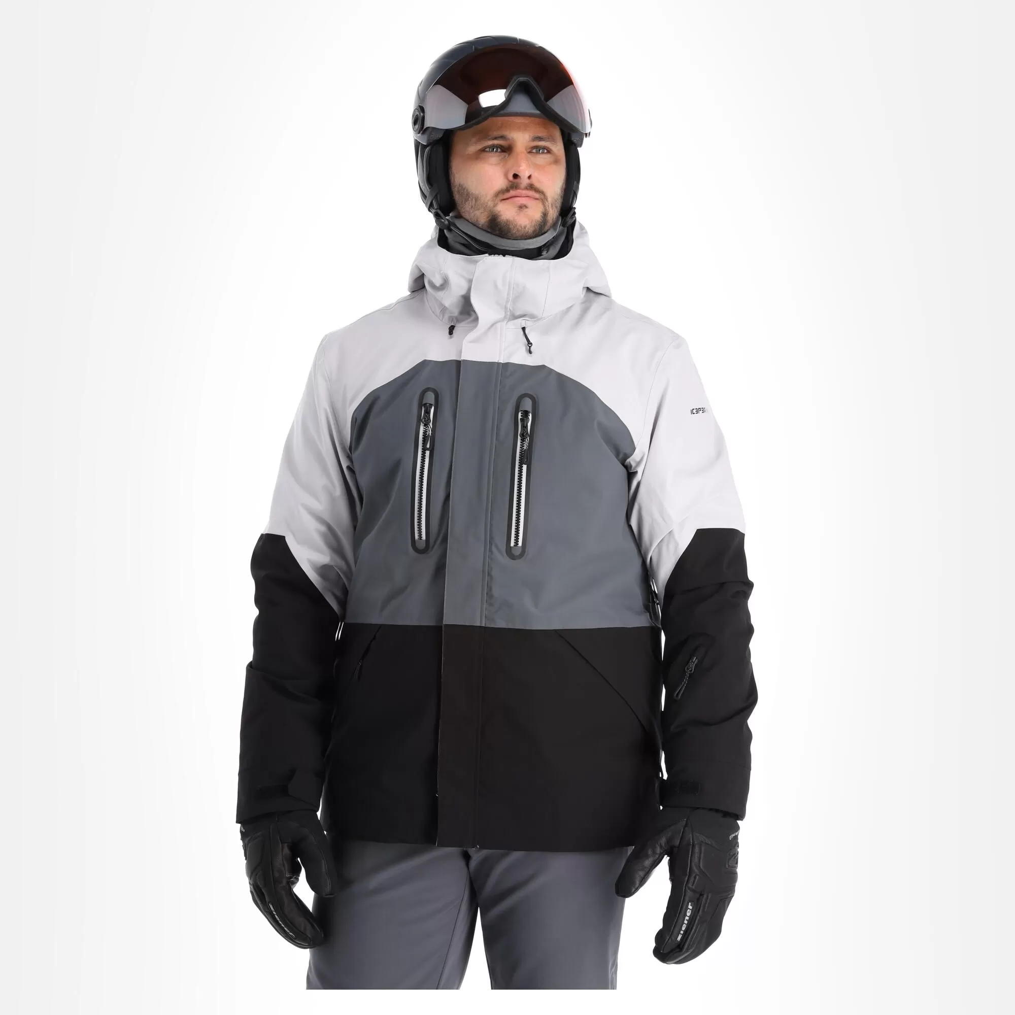 Icepeak, Carbon Ski Jacket Men Light Grey 4 Icepeak, Carbon Ski Jacket Men Light Grey - Image 2