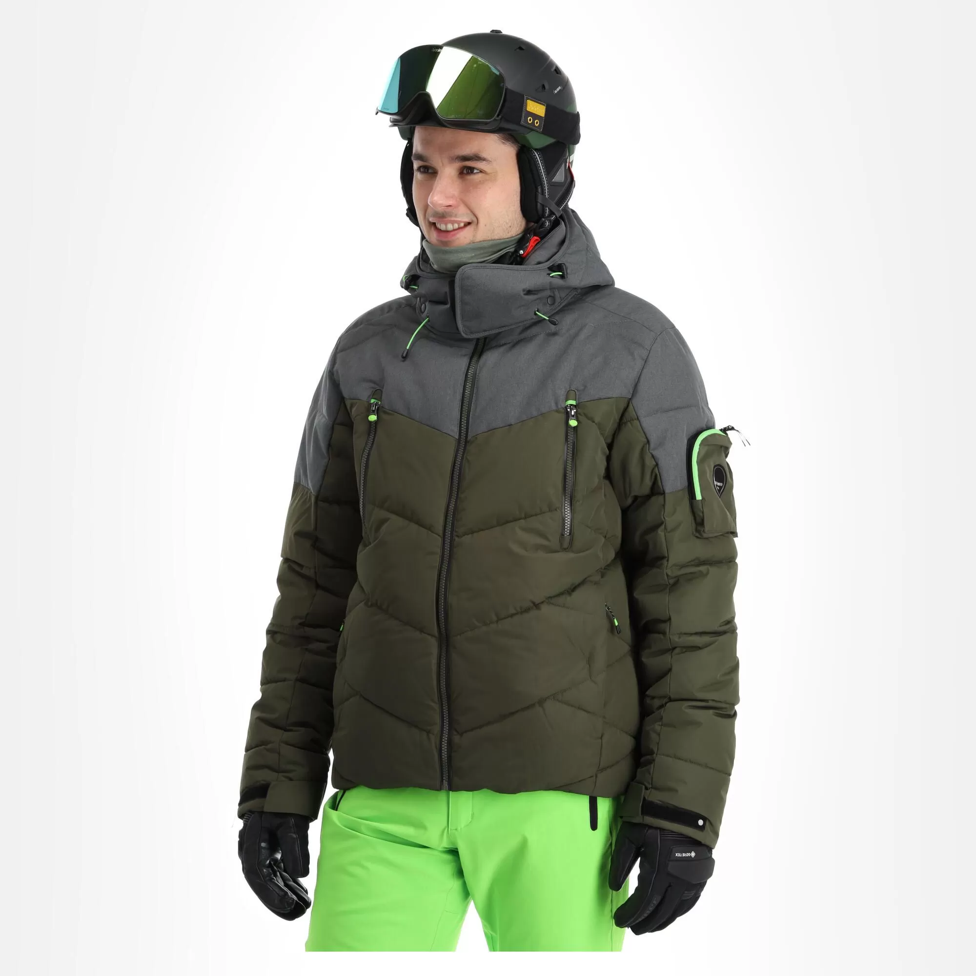 Icepeak, Eastham Ski Jacket Men Dark Olive Green 6 Icepeak, Eastham Ski Jacket Men Dark Olive Green - Image 4
