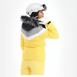 Icepeak, Electra Ski Jacket Women Light Yellow -Ski Online Store icepeak electra aa jas gevoerd dames light geel 22icepe202v4 BI 03