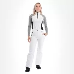 Icepeak, Frechen Softshell Ski Pants Short Model Women Optic White