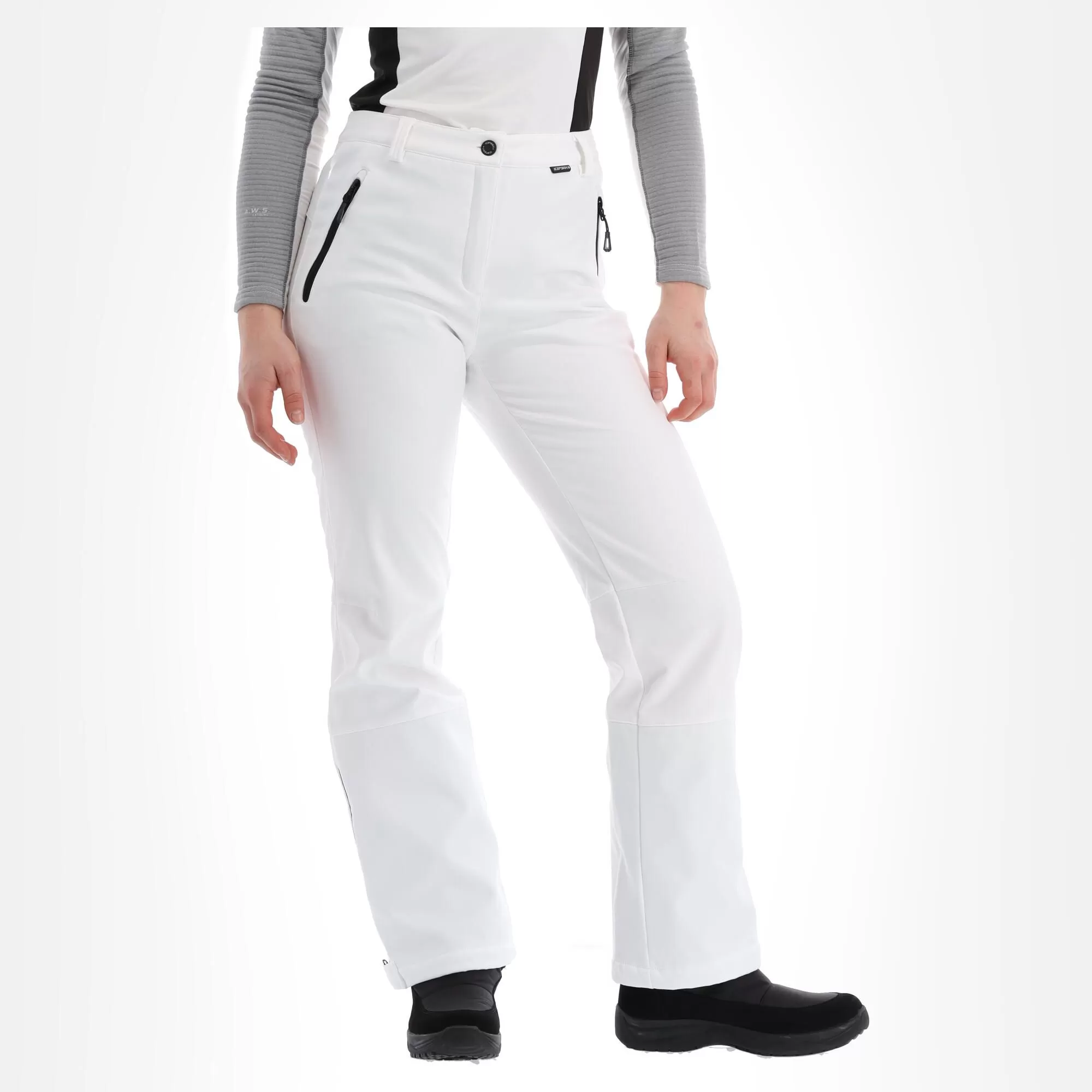 Icepeak, Frechen Softshell Ski Pants Short Model Women Optic White 4 Icepeak, Frechen Softshell Ski Pants Short Model Women Optic White - Image 2