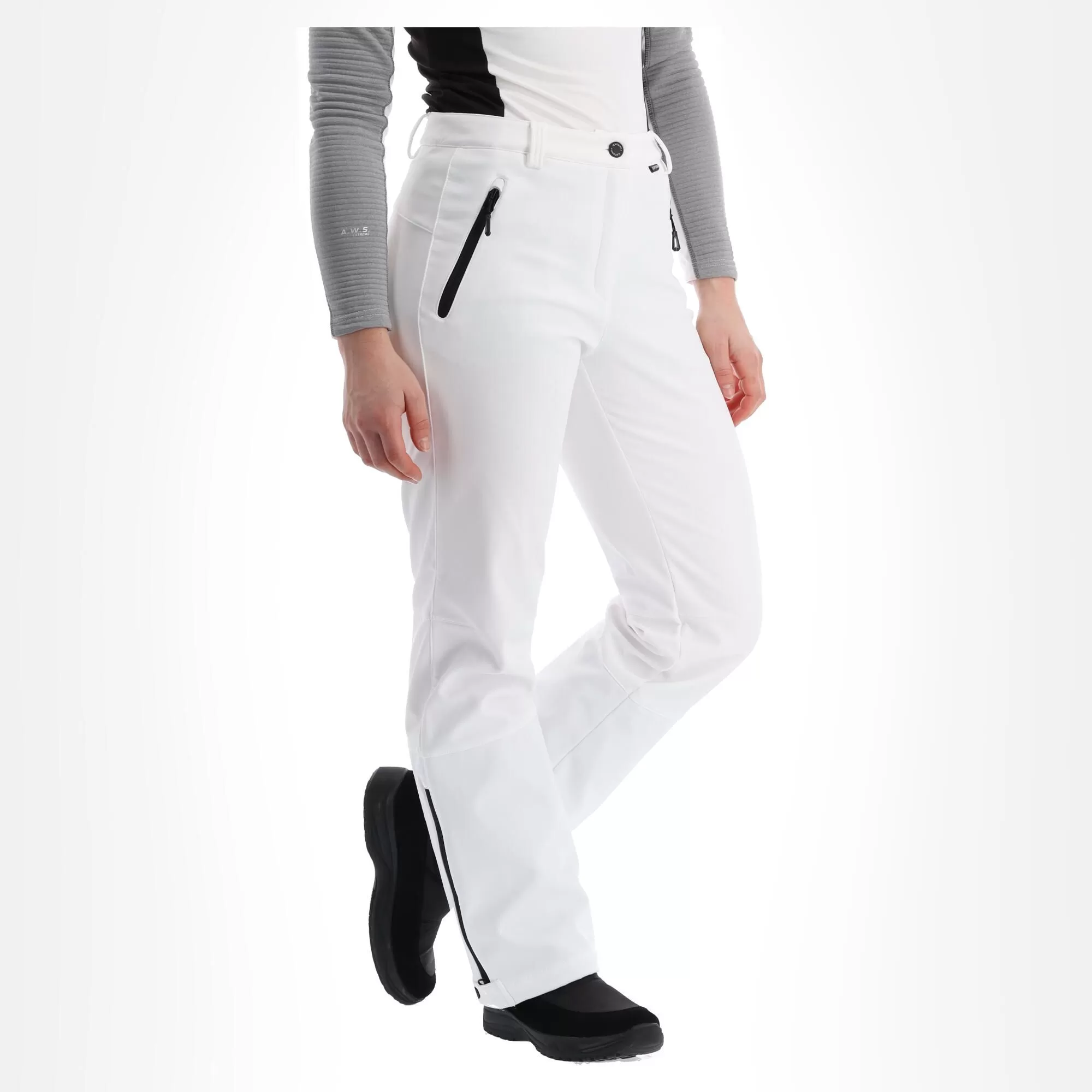 Icepeak, Frechen Softshell Ski Pants Short Model Women Optic White 6 Icepeak, Frechen Softshell Ski Pants Short Model Women Optic White - Image 4