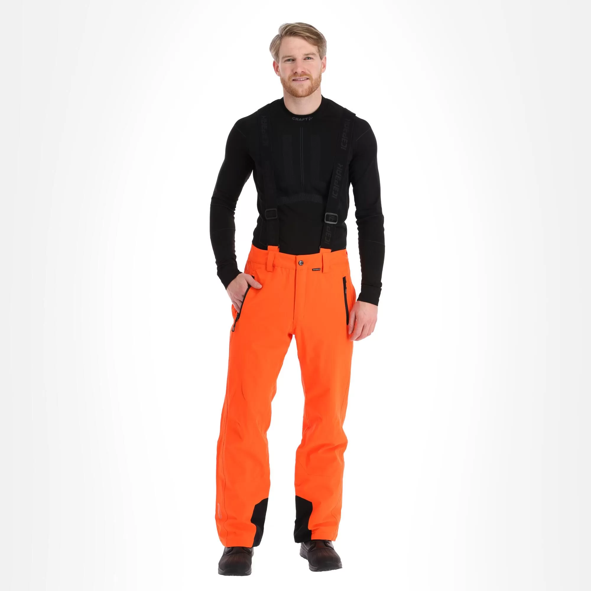 Icepeak, Freiberg Ski Pants Short Model Men Orange 3 Icepeak, Freiberg Ski Pants Short Model Men Orange