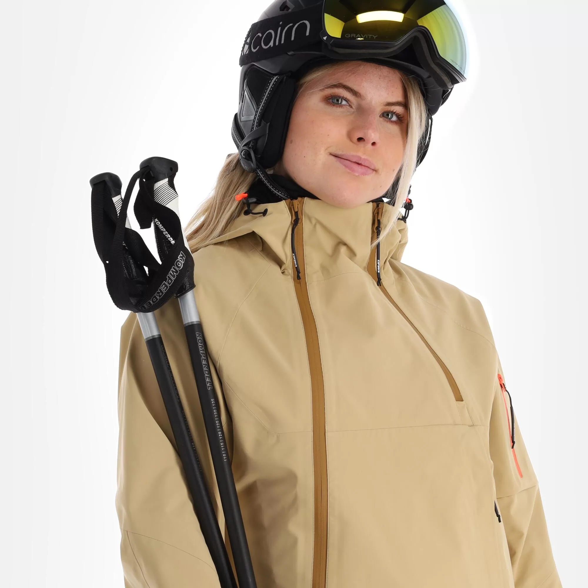 Icepeak, Manteno Hardshell Ski Jacket Women Beige 7 Icepeak, Manteno Hardshell Ski Jacket Women Beige - Image 5