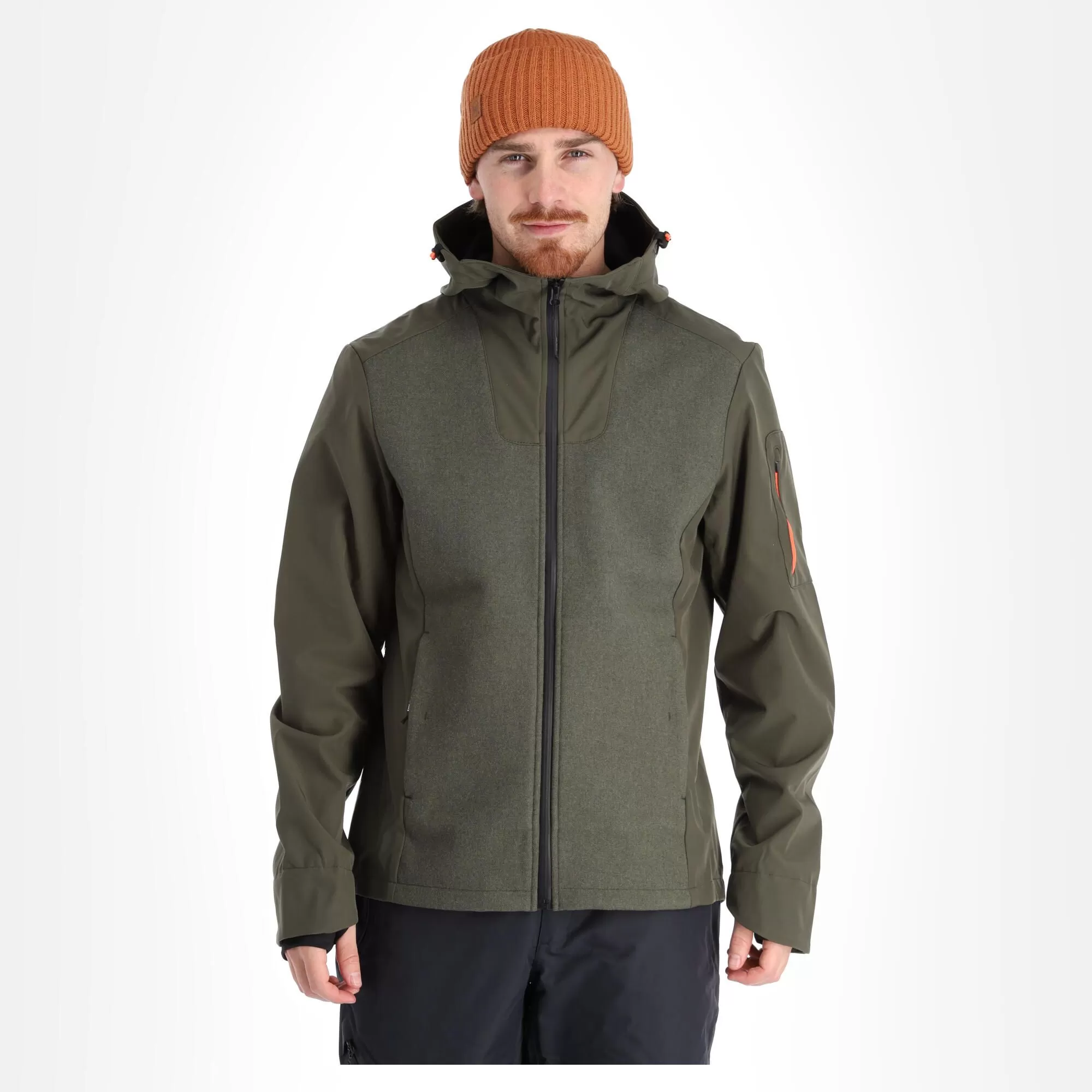 Icepeak, Mikado Softshell Ski Jacket Men Dark Olive Green 3 Icepeak, Mikado Softshell Ski Jacket Men Dark Olive Green - Image 2