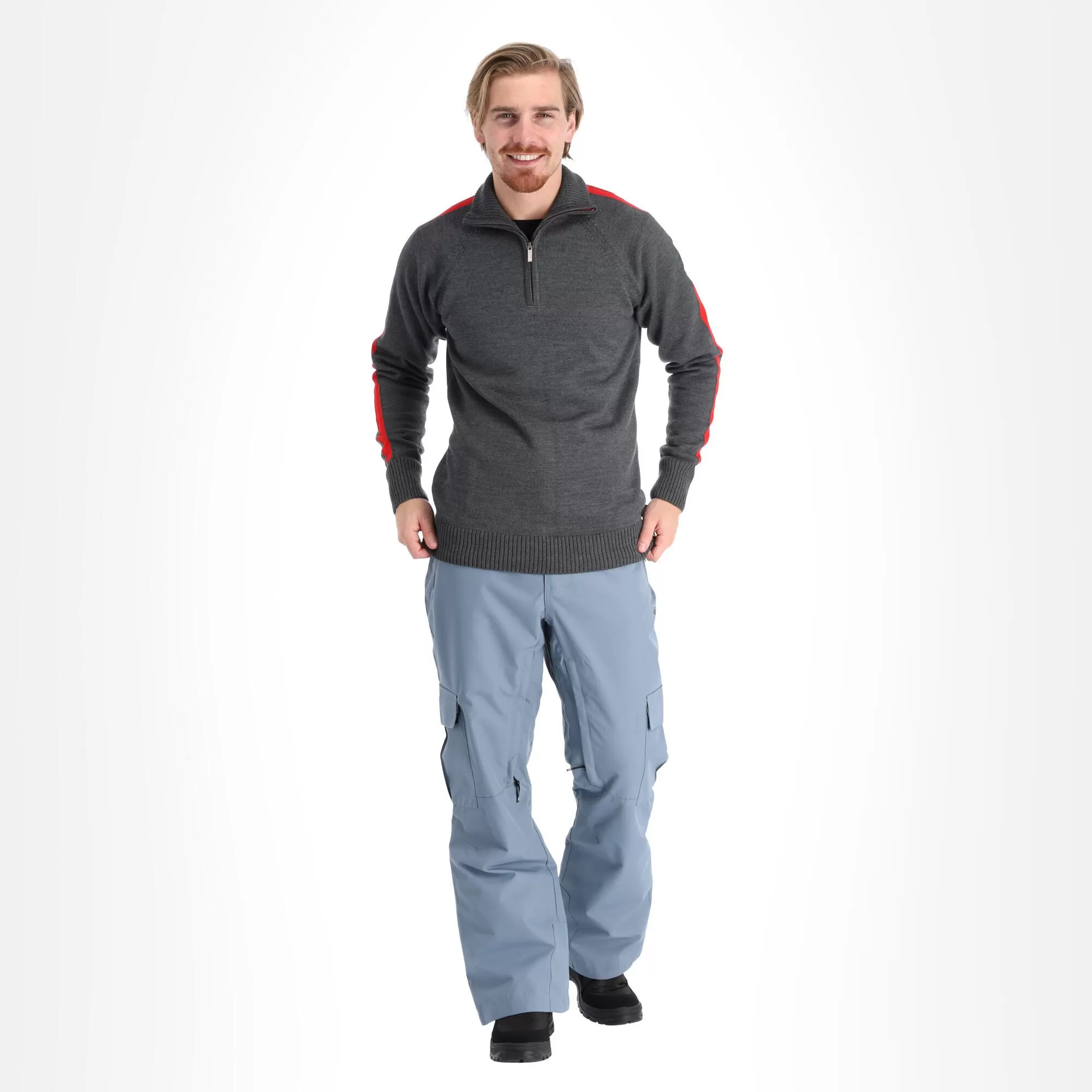 Kama, Merino Sweater Sweater Men Graphite Grey 3 Kama, Merino Sweater Sweater Men Graphite Grey