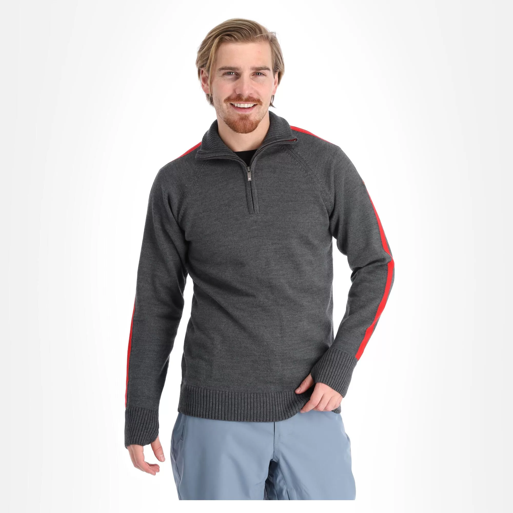 Kama, Merino Sweater Sweater Men Graphite Grey 4 Kama, Merino Sweater Sweater Men Graphite Grey - Image 2