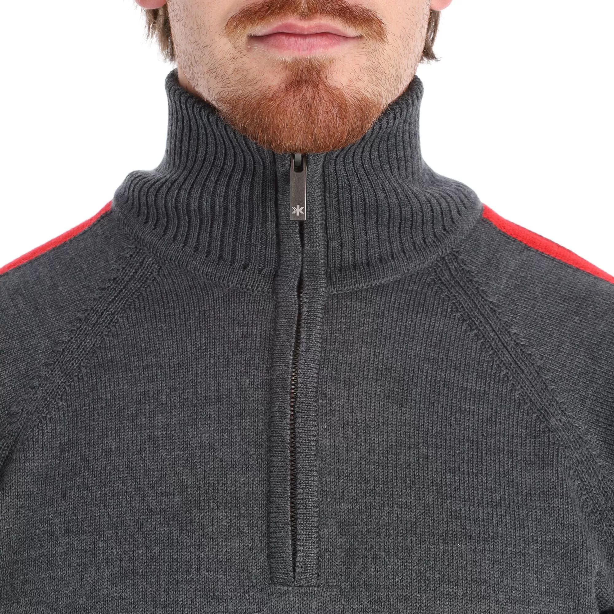 Kama, Merino Sweater Sweater Men Graphite Grey 7 Kama, Merino Sweater Sweater Men Graphite Grey - Image 5