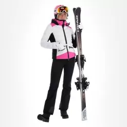 Kelly, Down Jacket Ski Jacket Women Pink, White