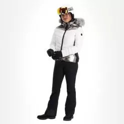 Kelly, Down Jacket Ski Jacket Women Stone White