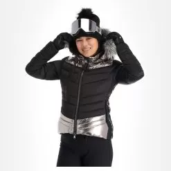 Kelly, Down Jacket Ski Jacket Women Stone Black -Ski Online Store kelly down jacket aa jas gevoerd dames stone zwart 22kelly101v1 BI 04