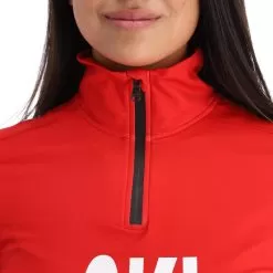 Kelly, Half Zip Midlayer Pullover Women Red -Ski Online Store kelly half zip midlayer ga ski pully dames rood 22kelly106v1 BI 05