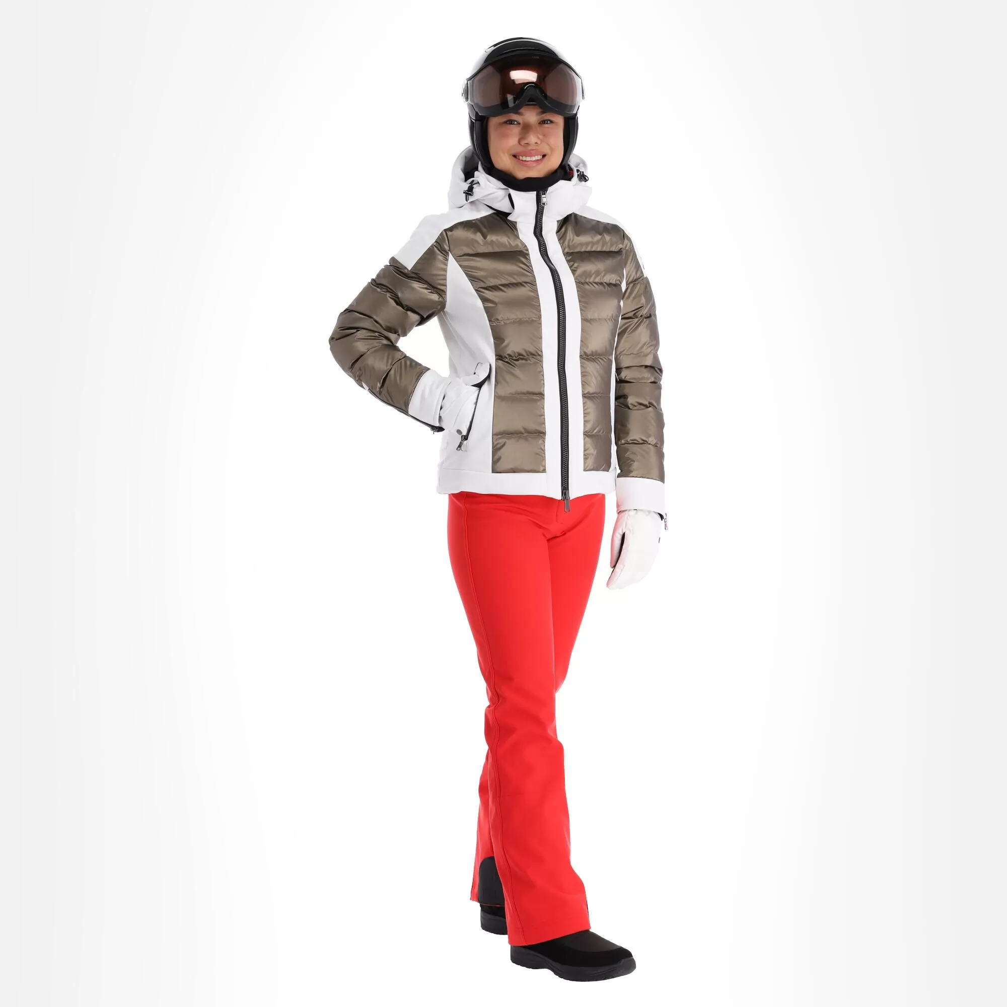 Kelly, Softshell Jacket Softshell Ski Jacket Women Goud, White 3 Kelly, Softshell Jacket Softshell Ski Jacket Women Goud, White