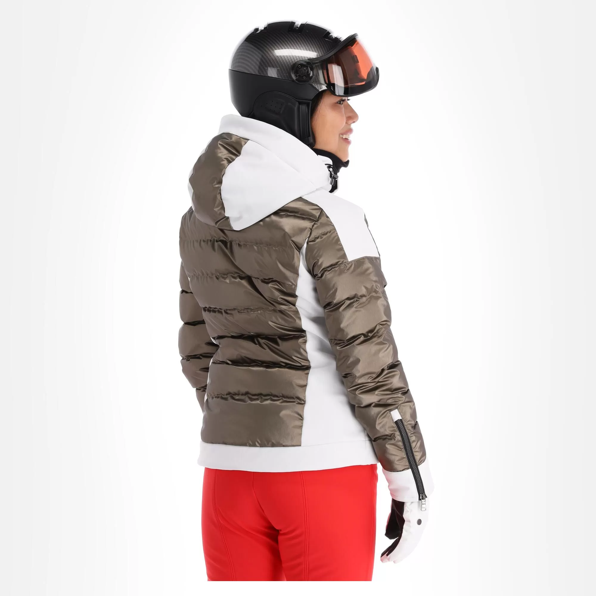 Kelly, Softshell Jacket Softshell Ski Jacket Women Goud, White 5 Kelly, Softshell Jacket Softshell Ski Jacket Women Goud, White - Image 3