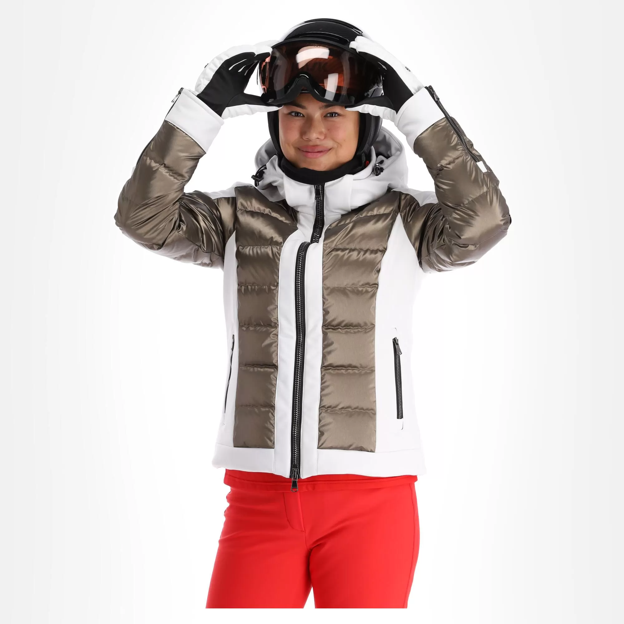 Kelly, Softshell Jacket Softshell Ski Jacket Women Goud, White 6 Kelly, Softshell Jacket Softshell Ski Jacket Women Goud, White - Image 4