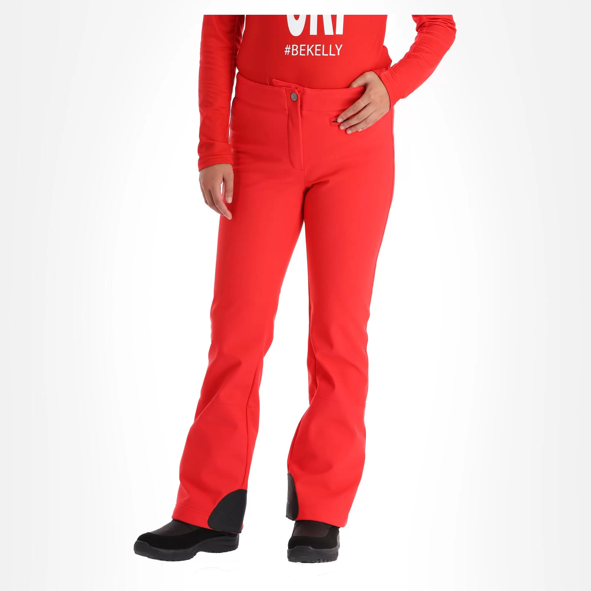 Kelly, Softshell Pants Softshell Ski Pants Women Red 4 Kelly, Softshell Pants Softshell Ski Pants Women Red - Image 2
