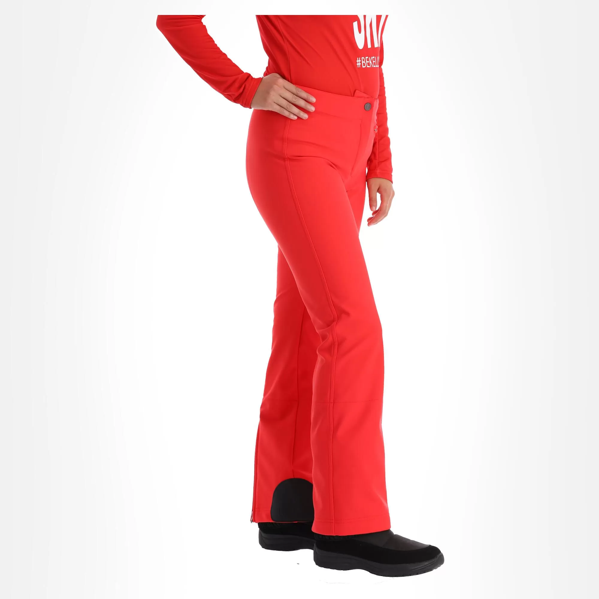 Kelly, Softshell Pants Softshell Ski Pants Women Red 6 Kelly, Softshell Pants Softshell Ski Pants Women Red - Image 4