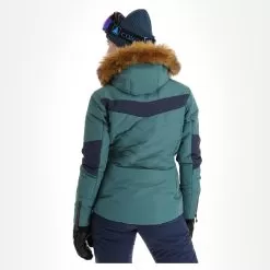 Kilpi, Alisia-W Ski Jacket Women Dark Green -Ski Online Store kilpi alisia w aa jas gevoerd dames dark groen 22kilpi106v2 BI 03