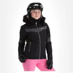 Kilpi, Alisia-W Ski Jacket Women Black -Ski Online Store kilpi alisia w aa jas gevoerd dames zwart 22kilpi106v1 BI 04