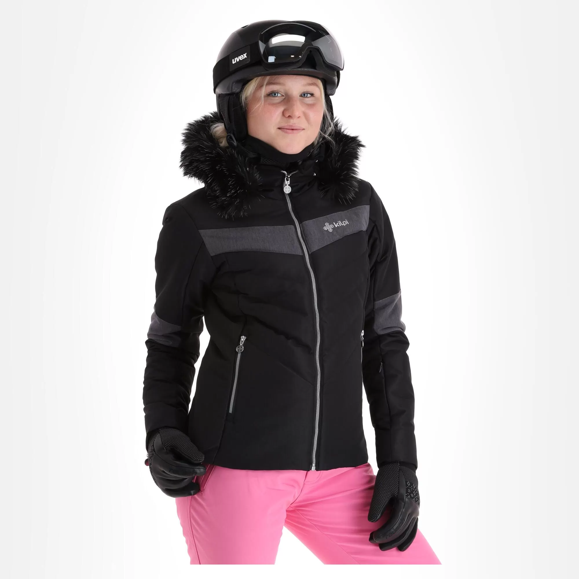 Kilpi, Alisia-W Ski Jacket Plus Size Women Black 6 Kilpi, Alisia-W Ski Jacket Plus Size Women Black - Image 4