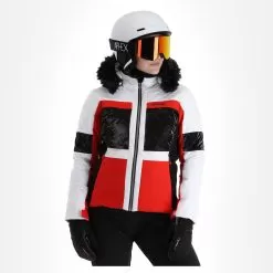Kilpi, Elza-W Ski Jacket Women Red -Ski Online Store kilpi elza w aa jas gevoerd dames rood 22kilpi104v2 BI 04
