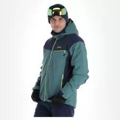 Kilpi, Flip-M Ski Jacket Men Dark Green -Ski Online Store kilpi flip m aa jas gevoerd heren dark groen 22kilpi141v3 BI 04