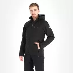 Kilpi, Milo-M Softshell Ski Jacket Men Black -Ski Online Store kilpi milo m ac softshell jas heren zwart AC10kil050d BI 02