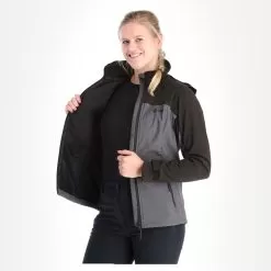 Kilpi, Ravia-W Softshell Ski Jacket Women Dark Grey -Ski Online Store kilpi ravia w ac softshell jas dames dark grijs AC21kil124c BI 05