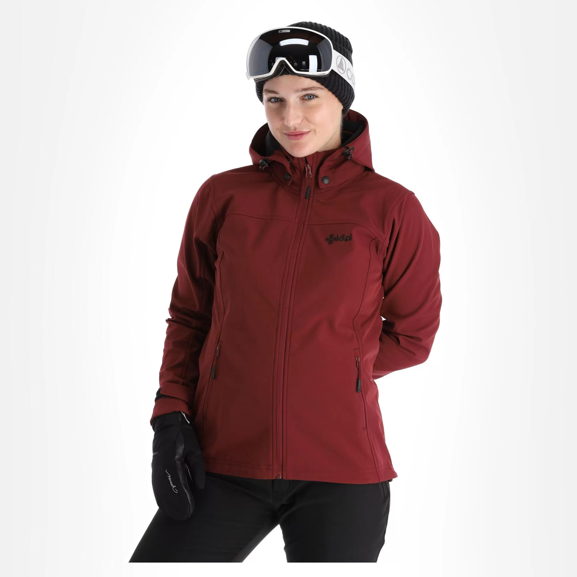 Kilpi, Ravia-W Softshell Ski Jacket Women Dark Red 4 Kilpi, Ravia-W Softshell Ski Jacket Women Dark Red - Image 2