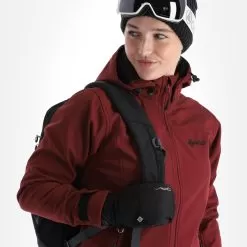 Kilpi, Ravia-W Softshell Ski Jacket Women Dark Red 11 Kilpi, Ravia-W Softshell Ski Jacket Women Dark Red -Ski Online Store kilpi ravia w ac softshell jas dames dark rood 22kilpi109v4 BI 05