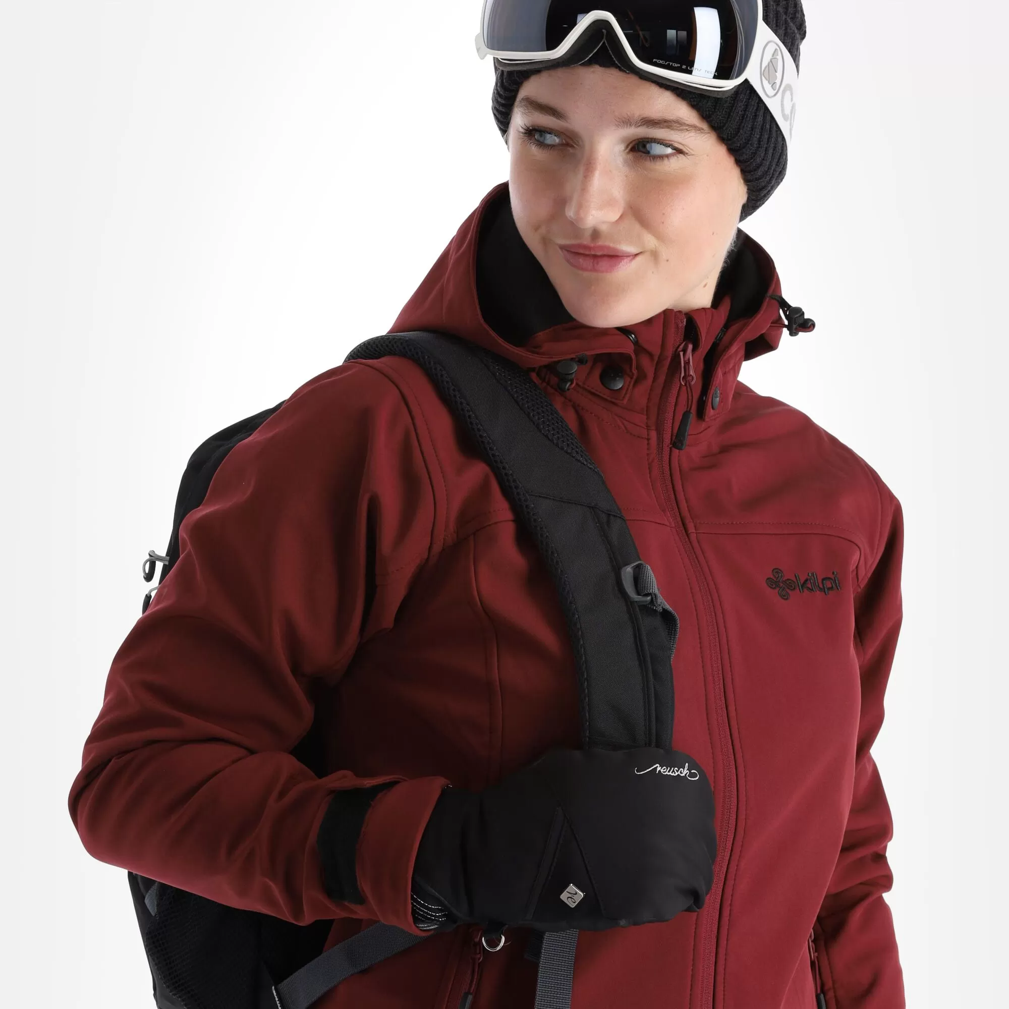 Kilpi, Ravia-W Softshell Ski Jacket Women Dark Red 7 Kilpi, Ravia-W Softshell Ski Jacket Women Dark Red - Image 5