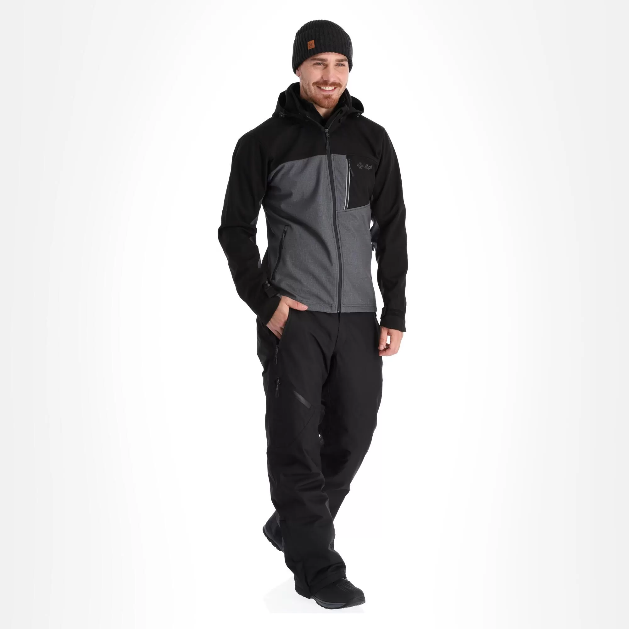 Kilpi, Ravio-M Softshell Ski Jacket Plus Size Men Dark Grey 3 Kilpi, Ravio-M Softshell Ski Jacket Plus Size Men Dark Grey