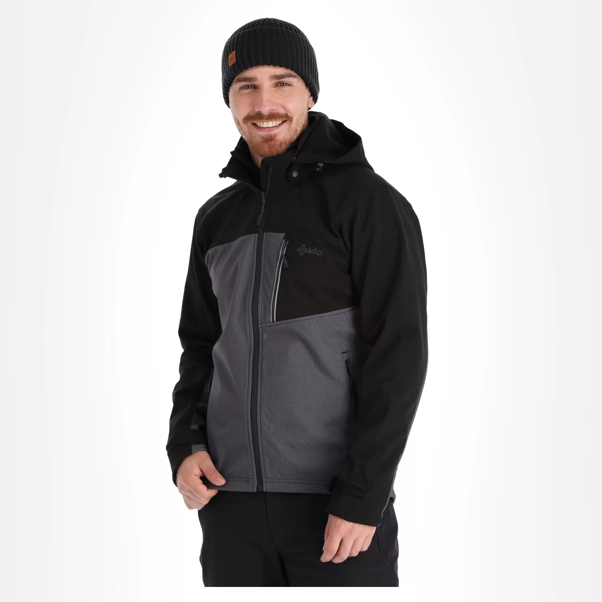 Kilpi, Ravio-M Softshell Ski Jacket Plus Size Men Dark Grey 4 Kilpi, Ravio-M Softshell Ski Jacket Plus Size Men Dark Grey - Image 2