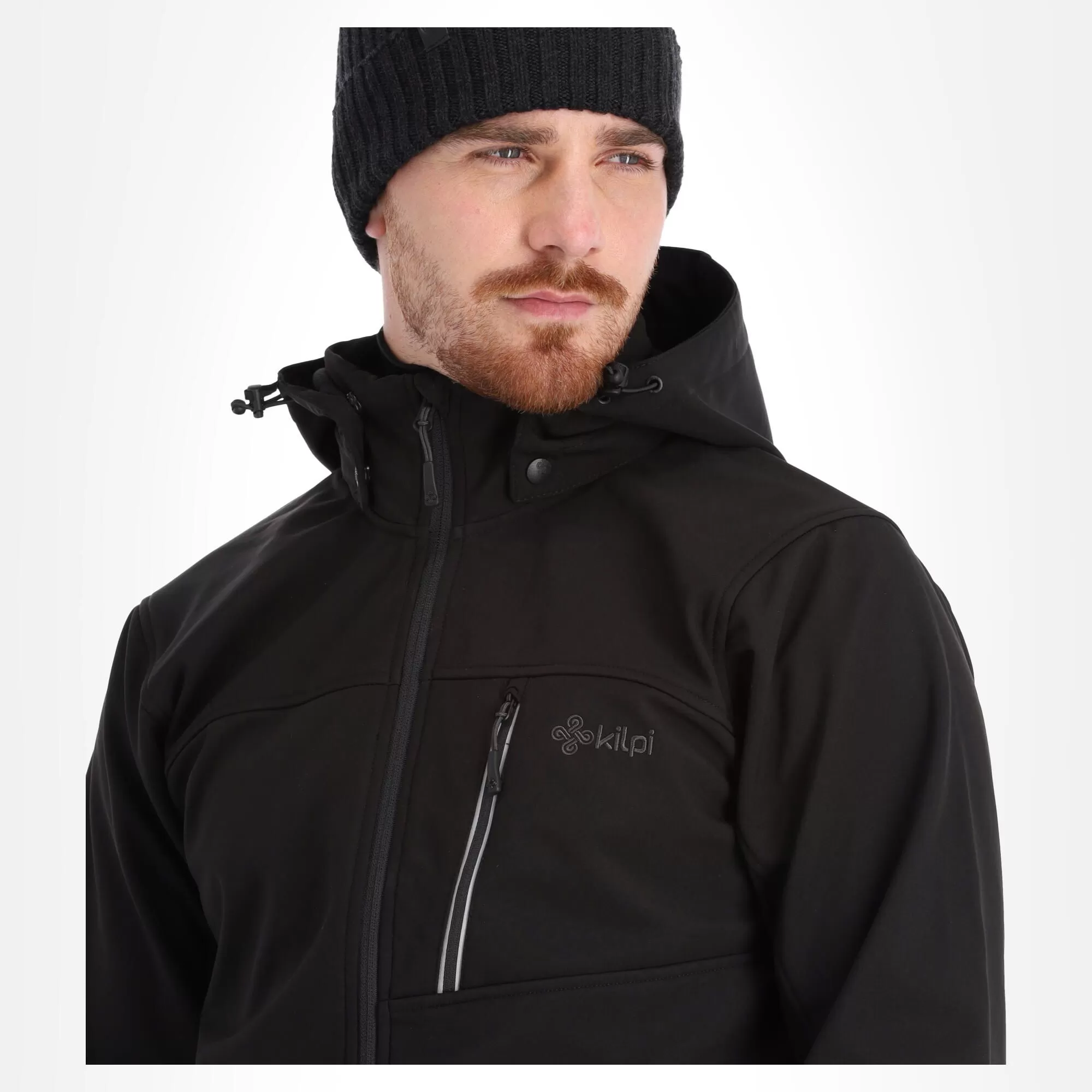 Kilpi, Ravio-M Softshell Ski Jacket Plus Size Men Black 7 Kilpi, Ravio-M Softshell Ski Jacket Plus Size Men Black - Image 5