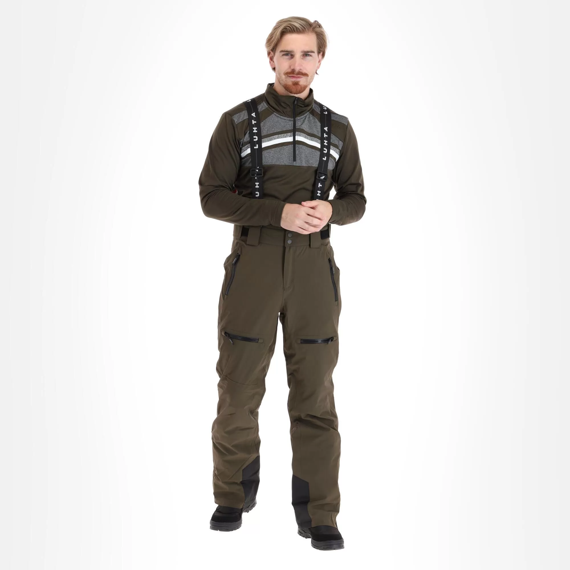 Luhta, Kovero Ski Pants Men Dark Olive Green 3 Luhta, Kovero Ski Pants Men Dark Olive Green