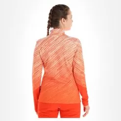 Maier Sports, Choralpe Pullover Women Siren Print Red -Ski Online Store maier sports choralpe ga ski pully dames siren print rood 22maier109v1 BI 03