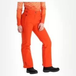 Maier Sports, Vroni Slim Ski Pants Short Model Women Siren Red -Ski Online Store maier sports vroni slim ba skibroek gevoerd short model dames 22maier207v2 BI 04