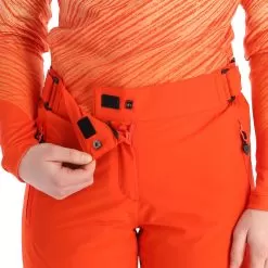 Maier Sports, Vroni Slim Ski Pants Short Model Women Siren Red -Ski Online Store maier sports vroni slim ba skibroek gevoerd short model dames 22maier207v2 BI 05
